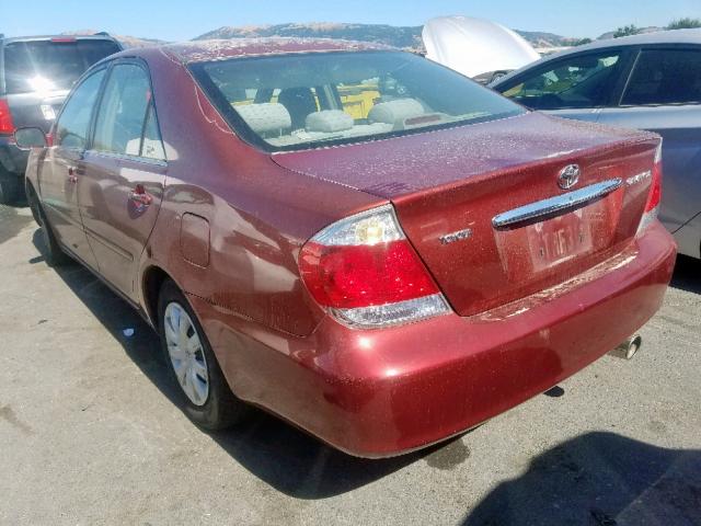 4T1BE32K96U158098 - 2006 TOYOTA CAMRY LE RED photo 3