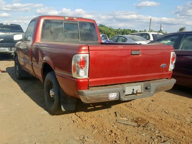 1FTYR10C41TA29008 - 2001 FORD RANGER RED photo 3