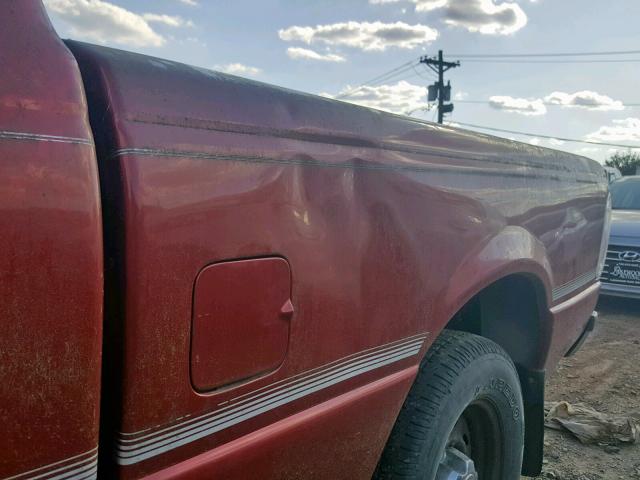 1FTYR10C41TA29008 - 2001 FORD RANGER RED photo 9