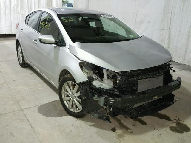 KNAFX4A80F5369788 - 2015 KIA FORTE EX SILVER photo 1