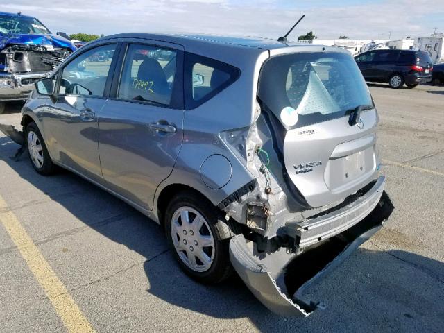 3N1CE2CP9FL370428 - 2015 NISSAN VERSA NOTE SILVER photo 3