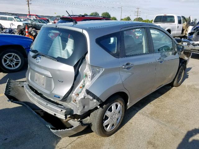 3N1CE2CP9FL370428 - 2015 NISSAN VERSA NOTE SILVER photo 4