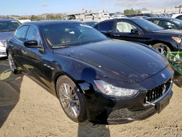 ZAM57XSA2G1166892 - 2016 MASERATI GHIBLI BLACK photo 1