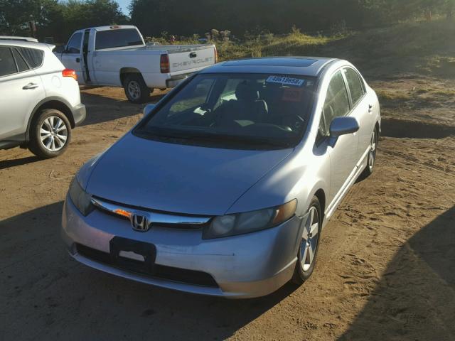 1HGFA16826L043158 - 2006 HONDA CIVIC EX SILVER photo 2