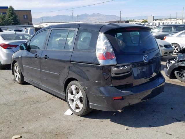 JM1CR29L360124901 - 2006 MAZDA 5 BLACK photo 3