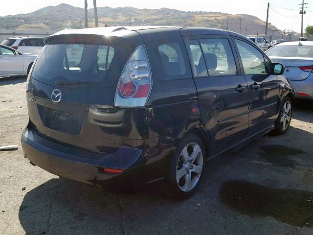 JM1CR29L360124901 - 2006 MAZDA 5 BLACK photo 4