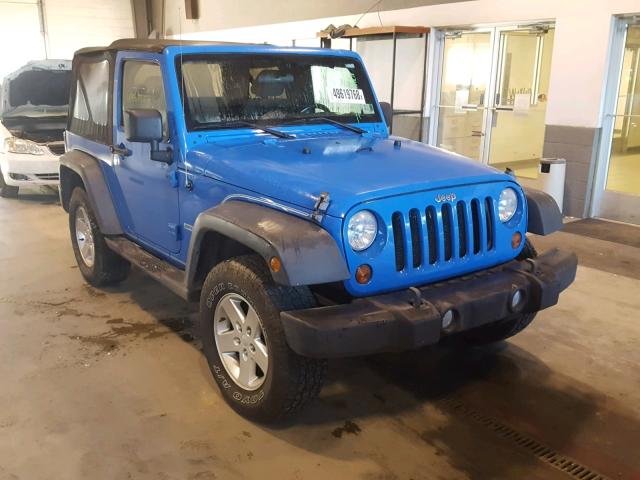 1J4AA2D11BL545149 - 2011 JEEP WRANGLER S BLUE photo 1