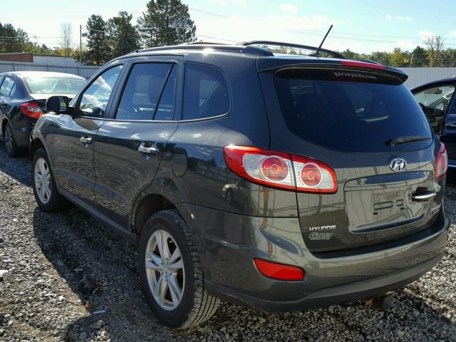 5NMSKDAG5AH334855 - 2010 HYUNDAI SANTA FE L GRAY photo 3