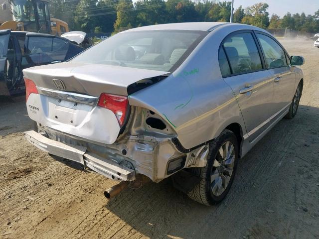 2HGFA1F80AH313333 - 2010 HONDA CIVIC EX SILVER photo 4