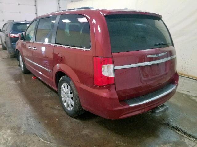 2C4RC1BG8FR752526 - 2015 CHRYSLER TOWN & COU RED photo 3