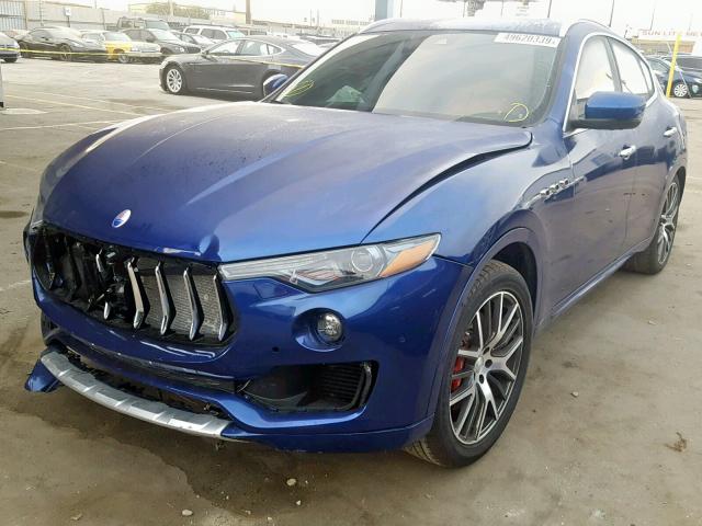 ZN661YUS6HX260714 - 2017 MASERATI LEVANTE S BLUE photo 2