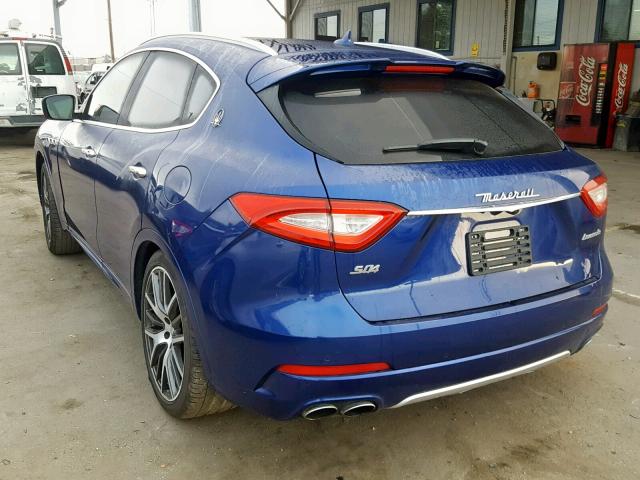 ZN661YUS6HX260714 - 2017 MASERATI LEVANTE S BLUE photo 3