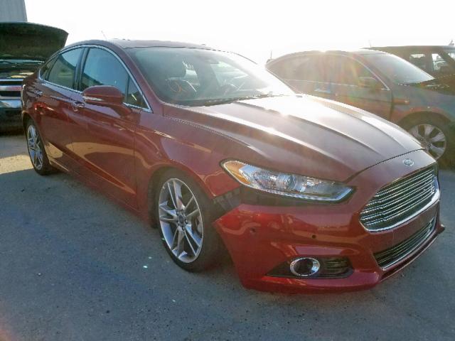 3FA6P0K99ER396637 - 2014 FORD FUSION TIT RED photo 1