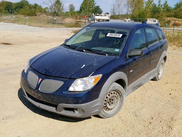 5Y2SL65887Z442046 - 2007 PONTIAC VIBE BLUE photo 2