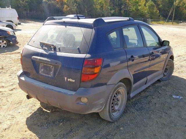 5Y2SL65887Z442046 - 2007 PONTIAC VIBE BLUE photo 4