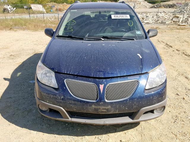 5Y2SL65887Z442046 - 2007 PONTIAC VIBE BLUE photo 9