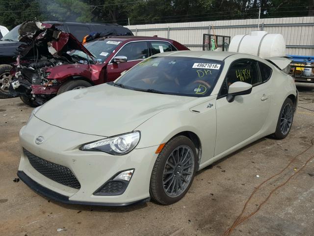 JF1ZNAA17G8706566 - 2016 TOYOTA SCION FR-S BEIGE photo 2