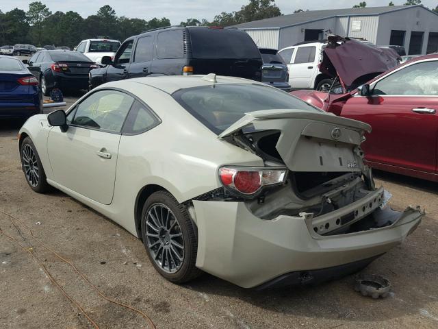 JF1ZNAA17G8706566 - 2016 TOYOTA SCION FR-S BEIGE photo 3
