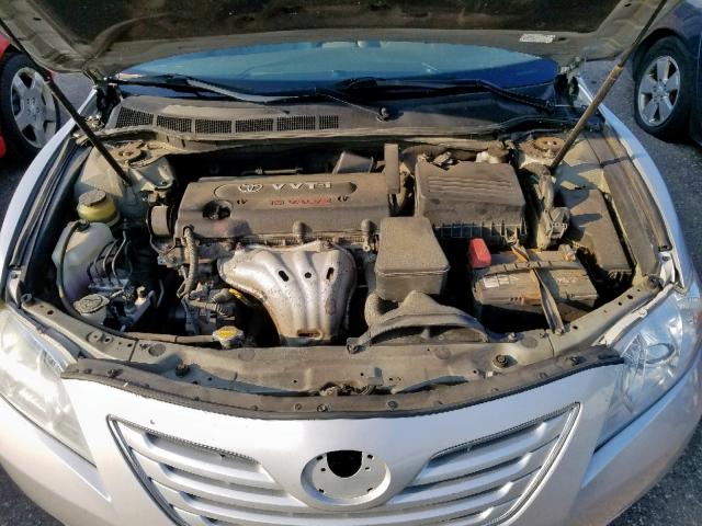 4T1BE46K07U004106 - 2007 TOYOTA CAMRY NEW SILVER photo 7