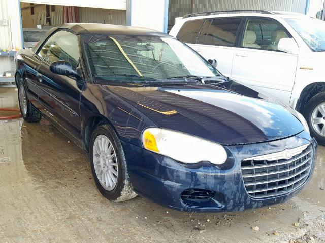 1C3EL45RX4N131431 - 2004 CHRYSLER SEBRING LX BLACK photo 1