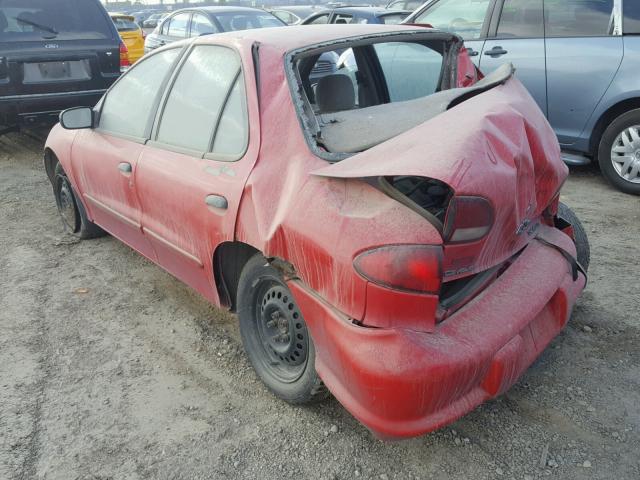 1G1JF5248W7287516 - 1998 CHEVROLET CAVALIER L RED photo 3