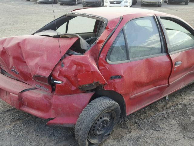 1G1JF5248W7287516 - 1998 CHEVROLET CAVALIER L RED photo 9