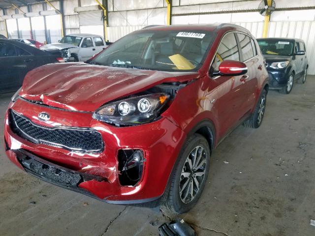 KNDPNCAC8J7319097 - 2018 KIA SPORTAGE E RED photo 2