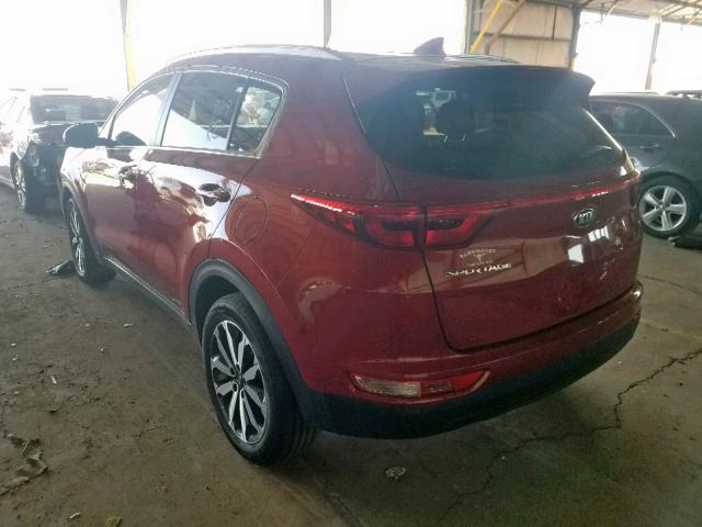 KNDPNCAC8J7319097 - 2018 KIA SPORTAGE E RED photo 3