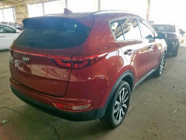 KNDPNCAC8J7319097 - 2018 KIA SPORTAGE E RED photo 4