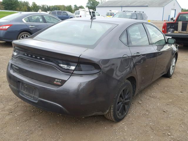 1C3CDFBB7ED913474 - 2014 DODGE DART SXT GRAY photo 4