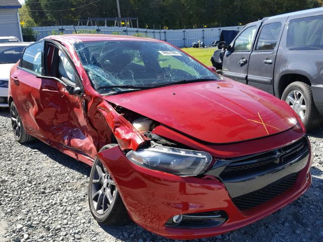 1C3CDFBB0GD592218 - 2016 DODGE DART SXT RED photo 1