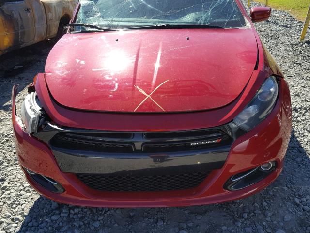 1C3CDFBB0GD592218 - 2016 DODGE DART SXT RED photo 7