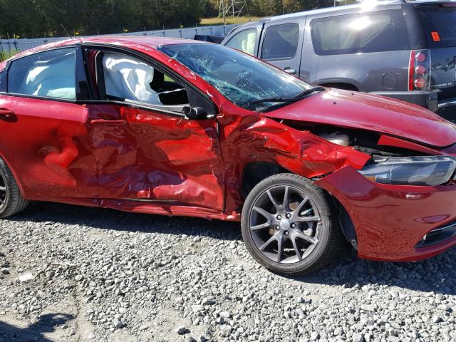 1C3CDFBB0GD592218 - 2016 DODGE DART SXT RED photo 9