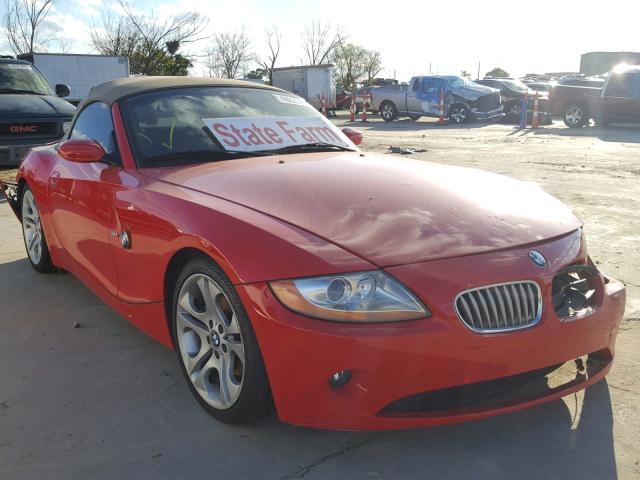 4USBT53483LU05676 - 2003 BMW Z4 3.0 RED photo 1