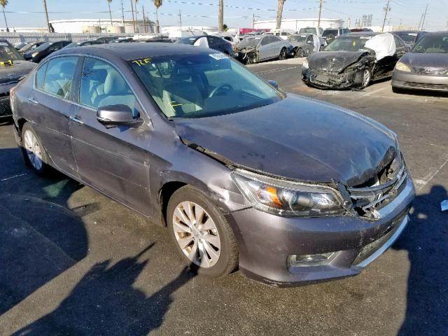 1HGCR2F85DA239895 - 2013 HONDA ACCORD EXL GRAY photo 1