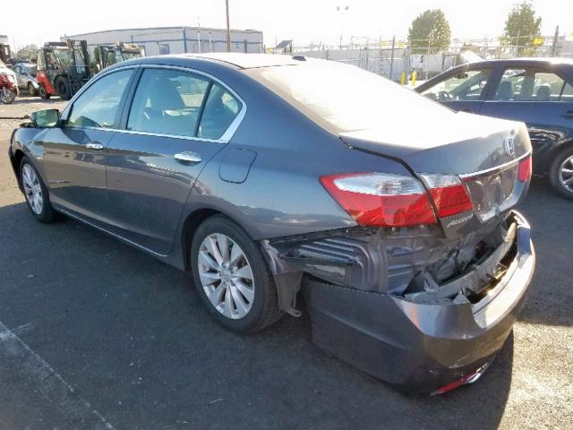 1HGCR2F85DA239895 - 2013 HONDA ACCORD EXL GRAY photo 3