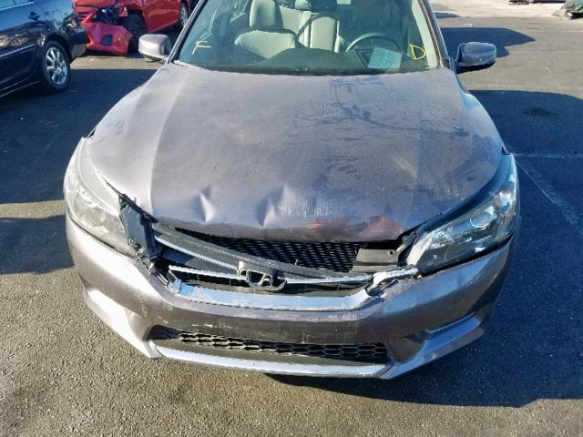 1HGCR2F85DA239895 - 2013 HONDA ACCORD EXL GRAY photo 9