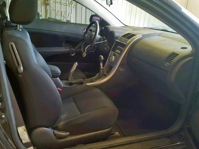 JTKDE177X60114150 - 2006 TOYOTA SCION TC შავი ფოტო 5