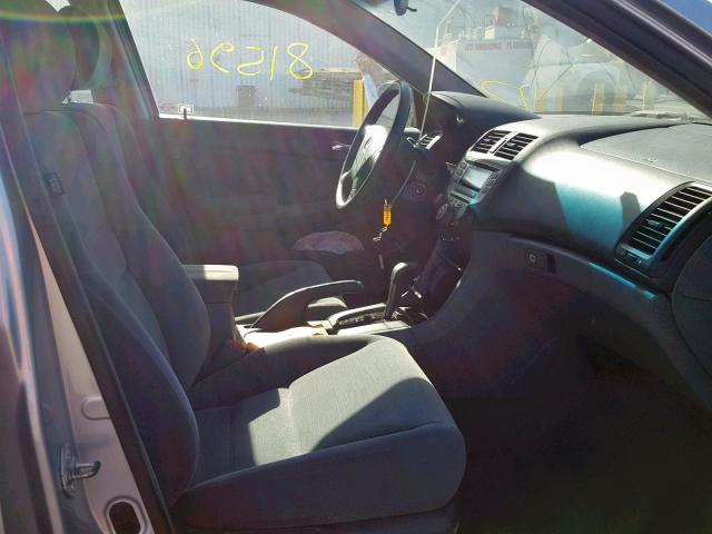 1HGCM56476A128796 - 2006 HONDA ACCORD LX SILVER photo 5