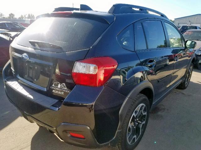 JF2GPANC4HH229735 - 2017 SUBARU CROSSTREK BLACK photo 4