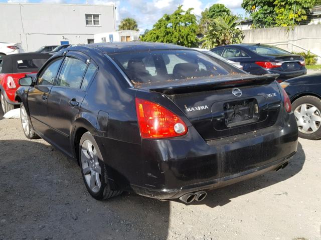 1N4BA41E98C803087 - 2008 NISSAN MAXIMA SE BLACK photo 3