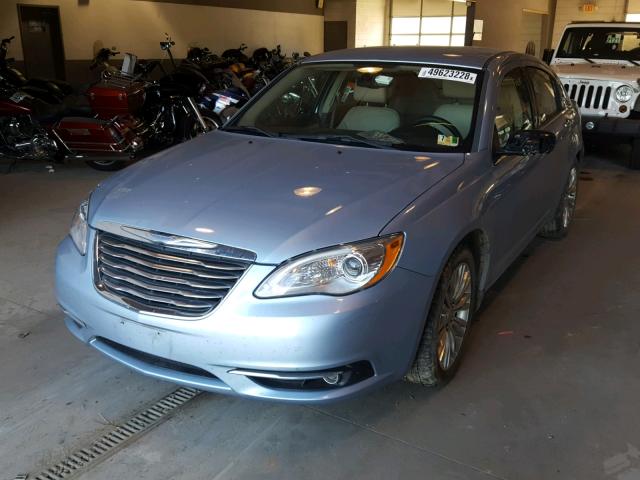 1C3CCBCB0CN148755 - 2012 CHRYSLER 200 LIMITE BLUE photo 2