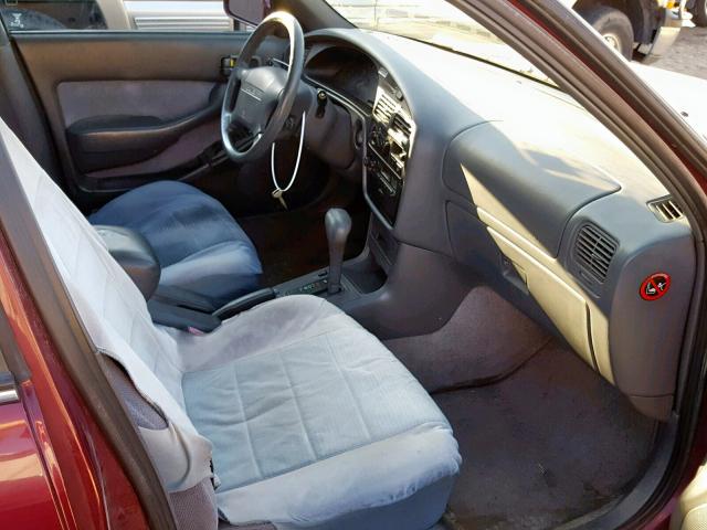 4T1BG12K3TU755256 - 1996 TOYOTA CAMRY DX BURGUNDY photo 5