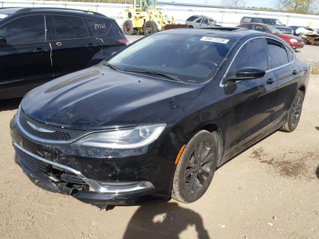 1C3CCCAB2FN558857 - 2015 CHRYSLER 200 LIMITE BLACK photo 2