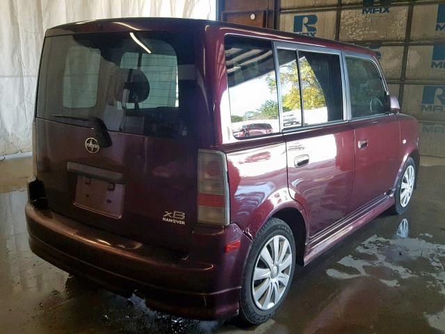 JTLKT324750174581 - 2005 TOYOTA SCION XB 栗色 照片 4