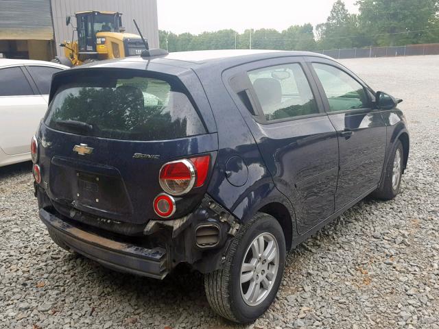 1G1JA6SH1F4161653 - 2015 CHEVROLET SONIC LS BLUE photo 4