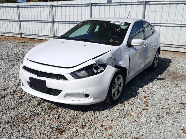 1C3CDFBA3GD652418 - 2016 DODGE DART SXT WHITE photo 2