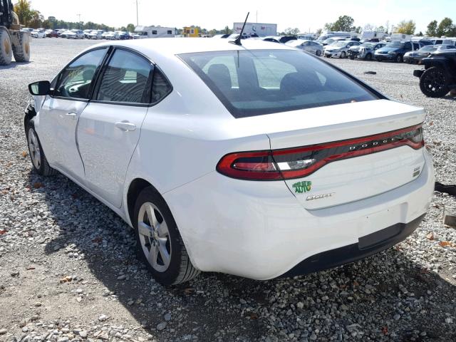 1C3CDFBA3GD652418 - 2016 DODGE DART SXT WHITE photo 3