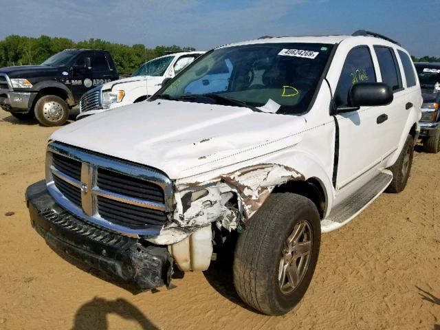 1D4HD58D75F529335 - 2005 DODGE DURANGO LI WHITE photo 2