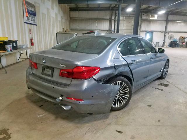 WBAJE7C51JWC57186 - 2018 BMW 540 XI GRAY photo 4